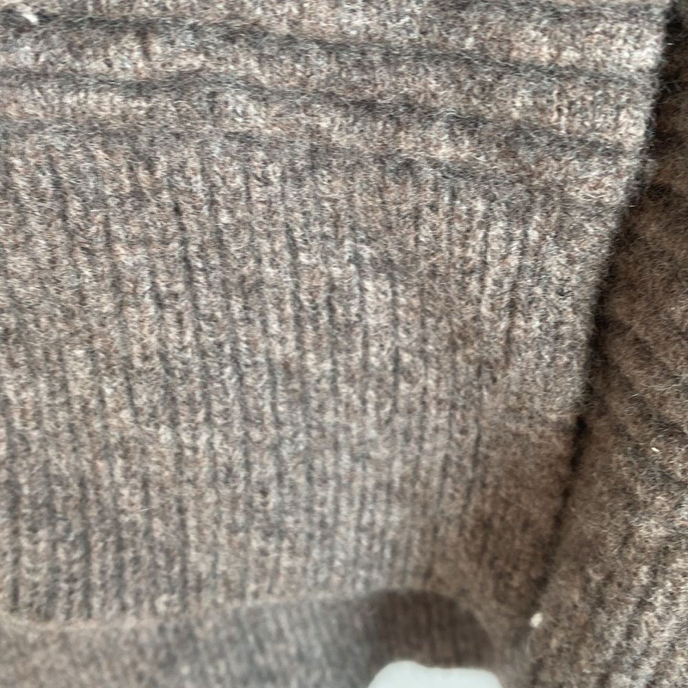 Madewell Wool 100% Cozy Gray Brown Open-Front Duster Cardigan Sweater Leganlook - Picture 3 of 9